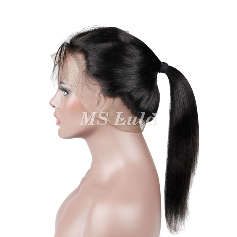 Virgin Hair Natural Straight 360 Lace Frontal Closure 22.5x4x2 With Adjustable Strap - 图片 9
